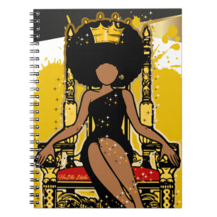 Cuaderno Feliz Navidad Melanin Mujeres Chica Negro Magia