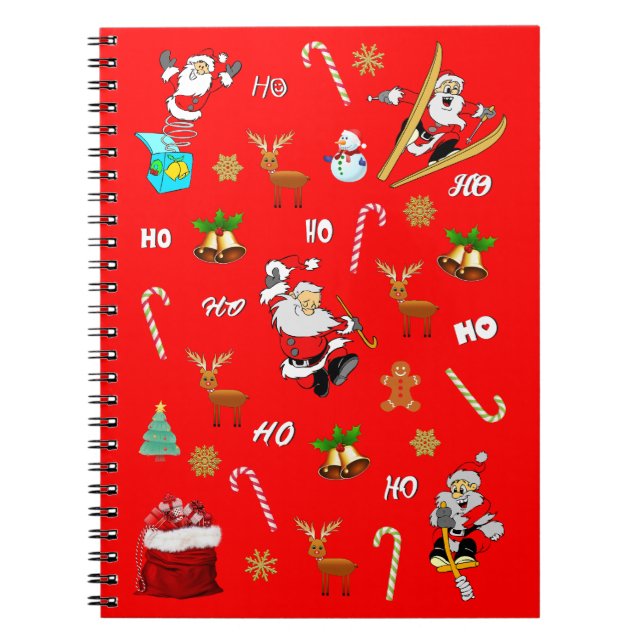Cuaderno Feliz Navidad Nice Naughty 25 de diciembre Navidad (Frente)