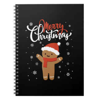 Cuaderno Feliz navidad pan de jengibre | galleta de navidad