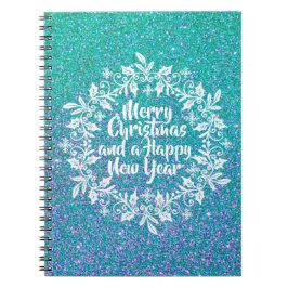 Cuaderno Feliz Navidad Purpurinoso | Portátil