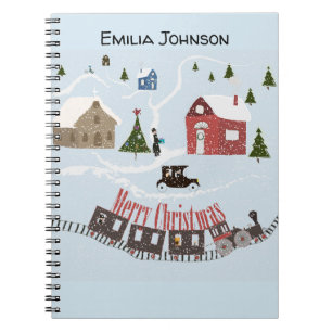 Cuaderno Feliz Navidad , retro
