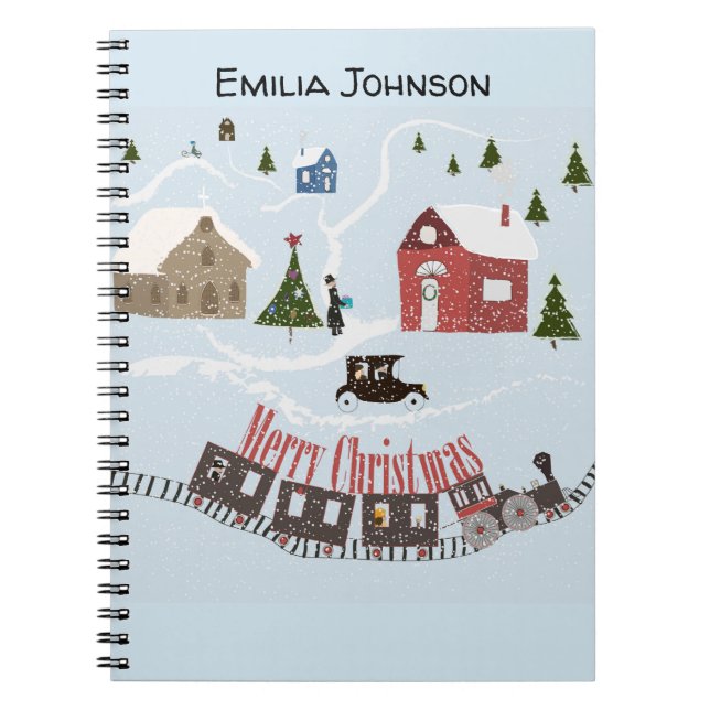 Cuaderno Feliz Navidad , retro (Frente)