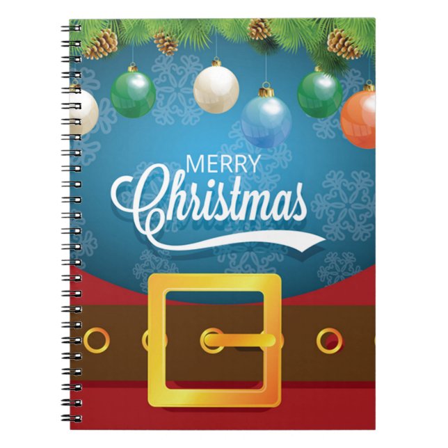 Cuaderno Feliz Navidad Santa Suit (Frente)