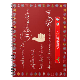 Cuaderno ¡Feliz Navidad y feliz año nuevo!
