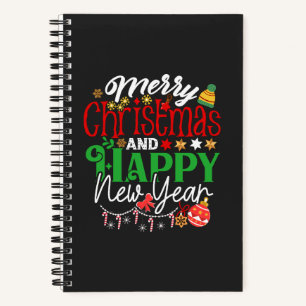 Cuaderno Feliz Navidad y Feliz Año Nuevo