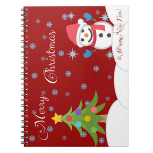 Cuaderno ¡Feliz Navidad y feliz año nuevo!