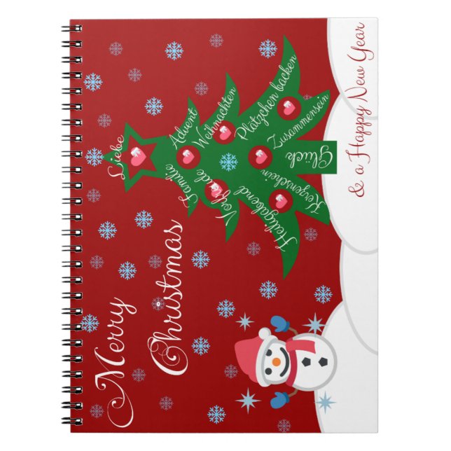 Cuaderno ¡Feliz Navidad y feliz año nuevo! (Frente)