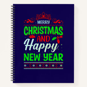 Cuaderno Feliz Navidad Y Feliz Año Nuevo-61064