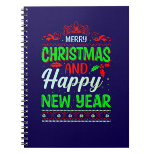 Cuaderno Feliz Navidad Y Feliz Año Nuevo-61064