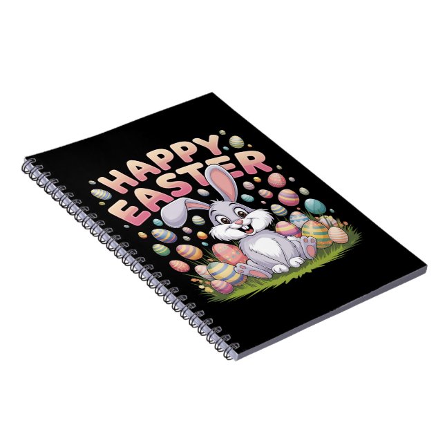 Cuaderno Feliz Pascua 2025  Huevos Conejo Conejito Lindo (Lado Derecho)