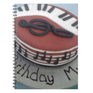 Cuaderno Feliz pastel de mamá de cumpleaños