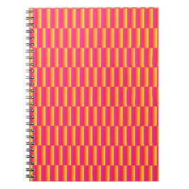 Cuaderno Feliz patrón de baldosas de arcoíris 3D