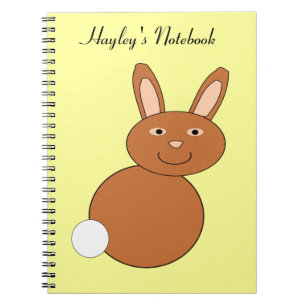 Cuaderno Feliz Personalizable Bunny de Pascua Noteb