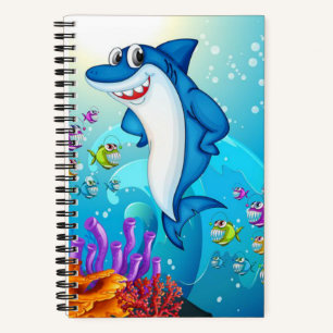 Cuaderno Feliz Personalizado del Tiburón-23685
