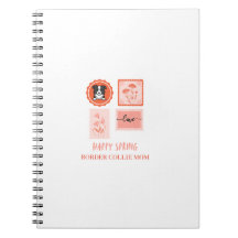 Feliz primavera sello Border Collie