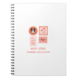 Cuaderno Feliz primavera sello Border Collie