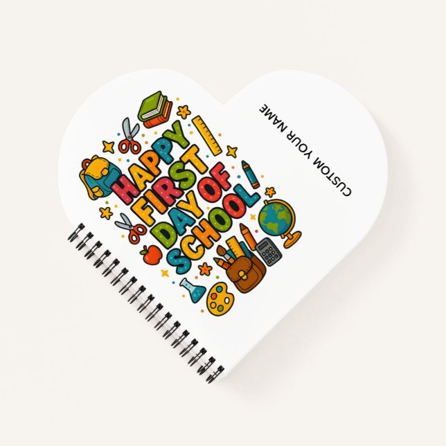 Cuaderno Feliz primer día de clases (Anverso)
