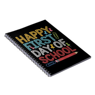 Cuaderno Feliz Primer Día De Clases De Regreso A La Escuela