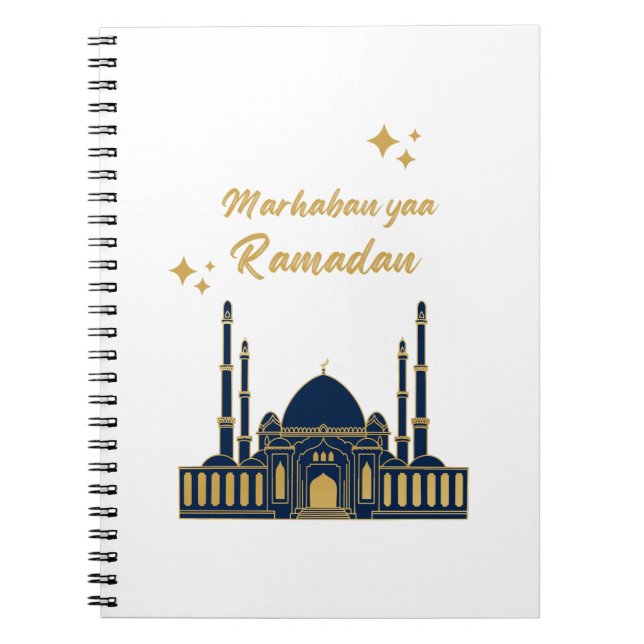Cuaderno Feliz Ramadan Kareem -Citas de Eid Mubarak (Frente)