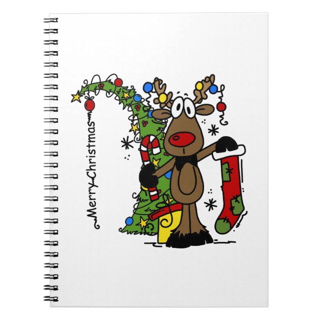 Cuaderno Feliz reno navideño (Frente)
