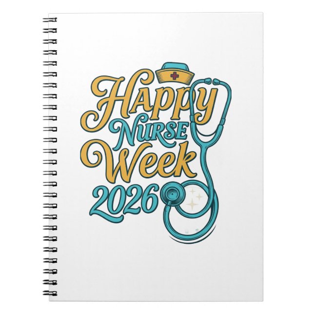 Cuaderno Feliz Semana de las Enfermeras 2026 Diseño de Cami (Frente)