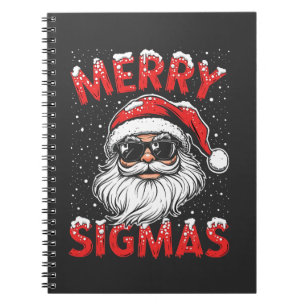 Cuaderno Feliz Sigmas Gracioso Gen Alpha Navidad en la escu