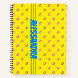 Cuaderno Feliz sonrisa cara y tu nombre