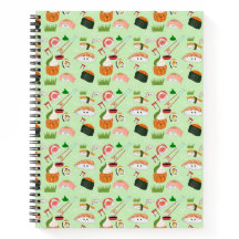 Cuaderno Feliz Sushi Kawaii