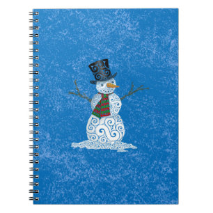 Cuaderno Feliz Swirly Snowman