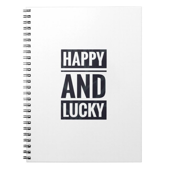 Cuaderno Feliz y afortunado (Frente)