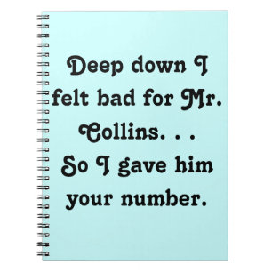 Cuaderno Felt Bad para el Sr. Collins Design