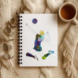 Cuaderno Female Volleyball Player