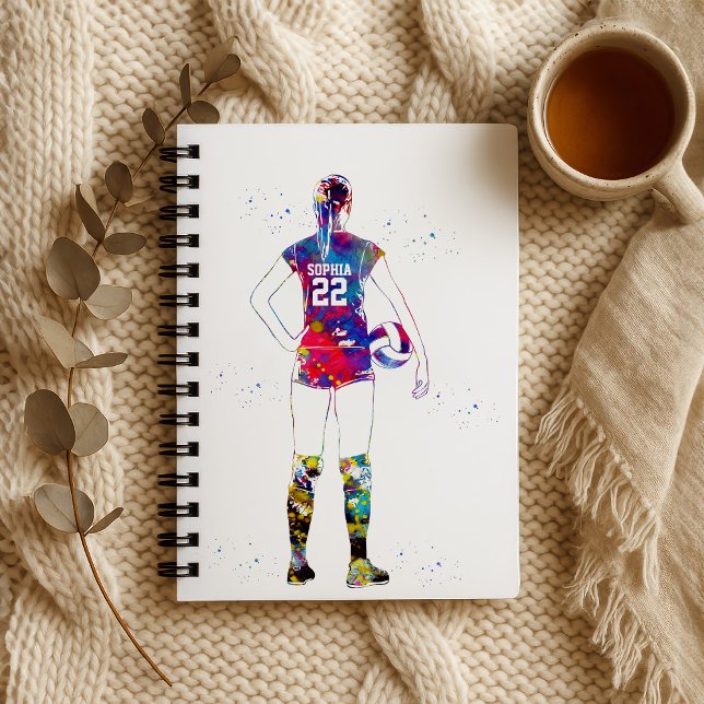 Cuaderno Female Volleyball Player (Subido por el creador)