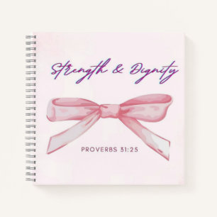 Cuaderno femenino coquette / Cita inspiradora