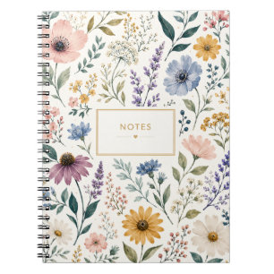 Cuaderno Femenino de Botánica de Flores Silvestres