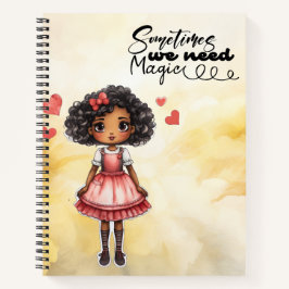 Cuaderno femenino de corte mágico