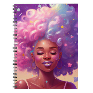 Cuaderno femenino de sueño celeste