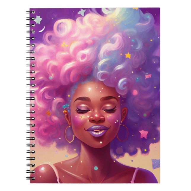 Cuaderno femenino de sueño celeste (Frente)