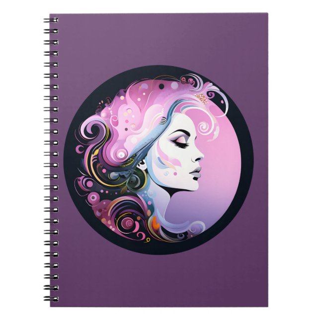 Cuaderno "Feminine Flourish" La belleza femenina (Frente)
