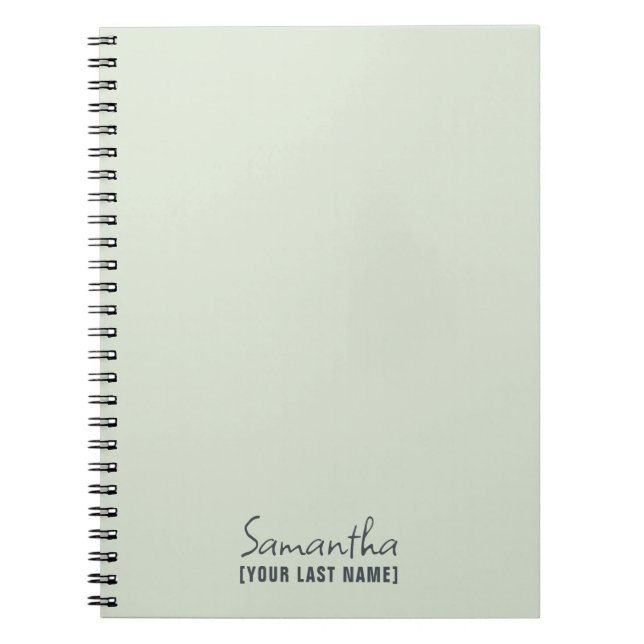 Cuaderno Feminine Minimalist | Dusty Sage (Frente)