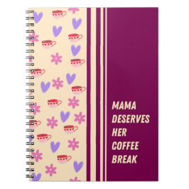 Cuaderno Feminine Stripes Mama Coffee Break Art