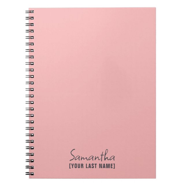 Cuaderno Feminista Minimalista | Rosa Beige (Frente)