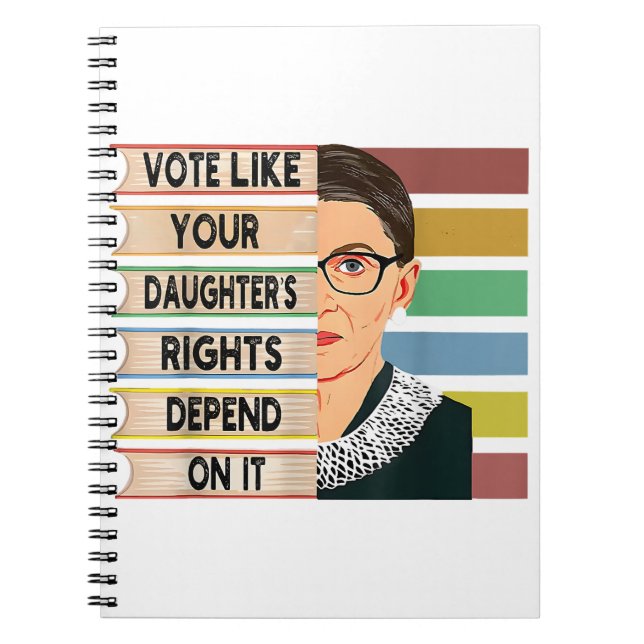Cuaderno Feminista Ruth Bader Ginsburg RBG Chica De Cita Co (Frente)