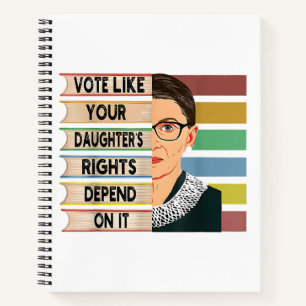 Cuaderno Feminista Ruth Bader Ginsburg RBG Chica De Cita Co