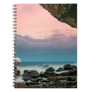 Cuaderno Feng shui piedras espiritualidad costera