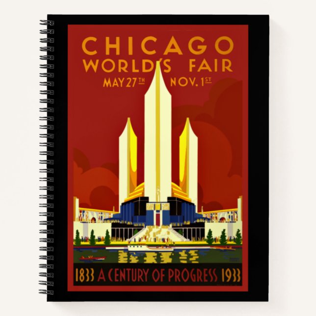 Cuaderno Feria Mundial de Chicago, 1933 (Anverso)