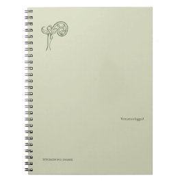 Cuaderno Fern Fiddlehead- Botanists Pause- Minimal