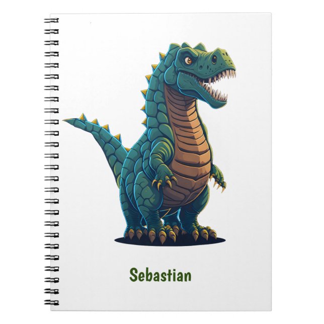 Cuaderno Feroces y fabulosos jotreos de dinosaurios T-Rex (Frente)
