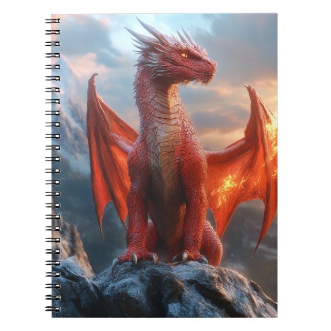 Cuaderno Feroz Naranja Angry Dragon (Frente)