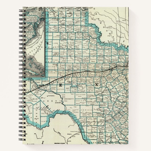 Cuaderno Ferrocarril del Pacífico de Texas (Anverso)